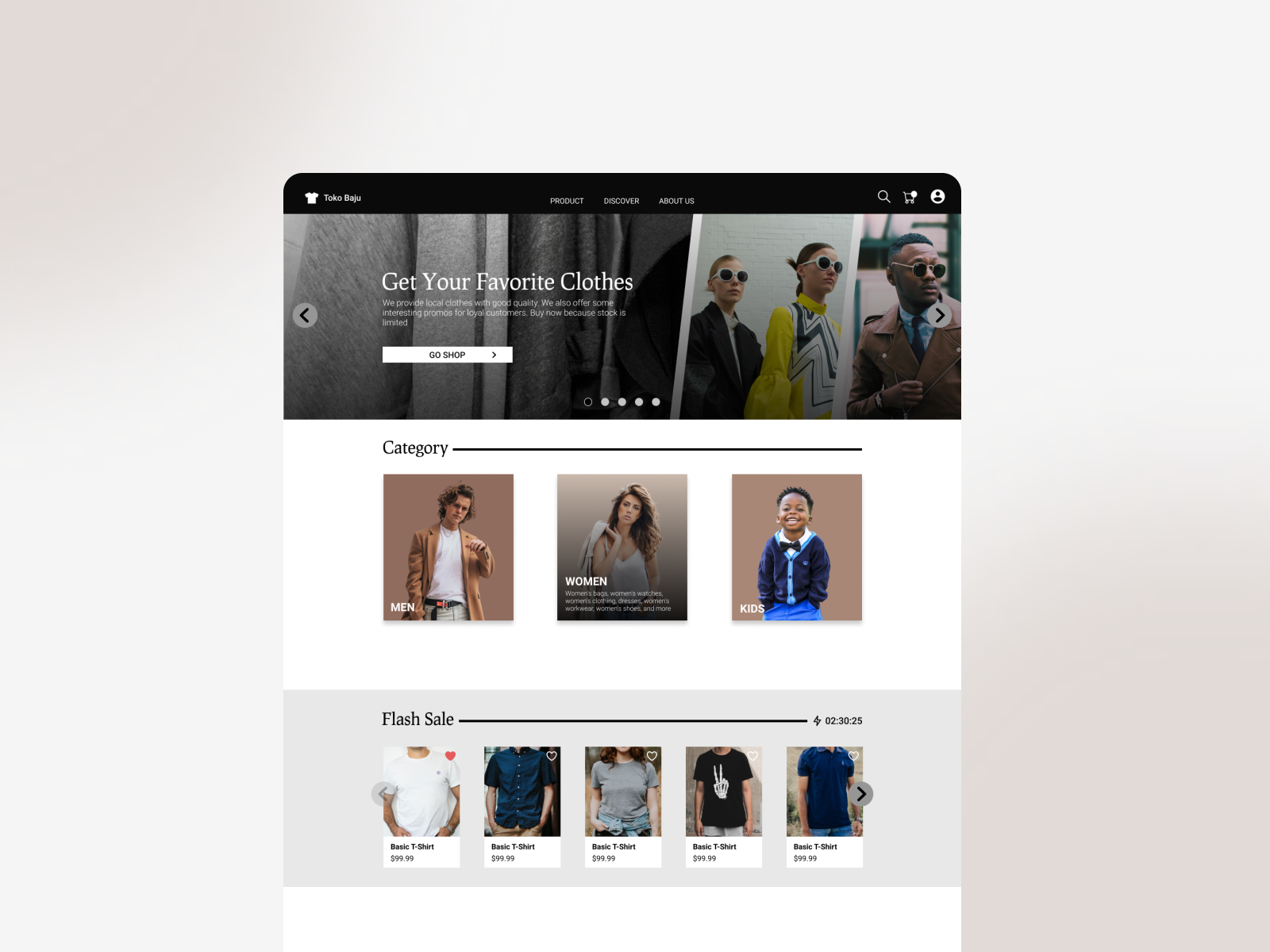 Toko Baju UI Design Exploration by Ilham Yusuf on Dribbble