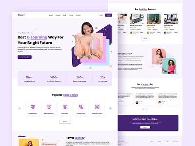 Online Course Landing Page 2021 trend trendy design branding course e learning interaction learning platform online school onlineapp onlineclass onlinecourse onlineeducation onlineteaching shopify student trendy design ui ux web