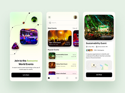 Event Discovery App app art booking clean conference event app events festival interaction iosapp music ticket ui ux world events
