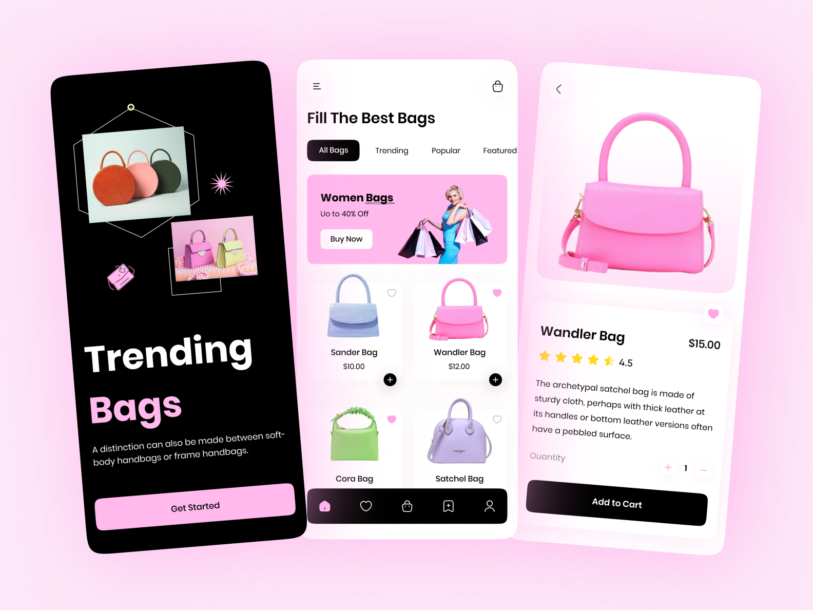 👜 Women's Handbag App by Vijay Bhuva on Dribbble