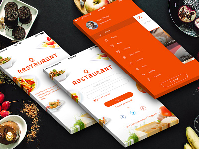 Restaurant App food iphone mobile restaurant ui psd ux