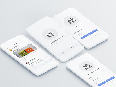 Blog App Concept UI