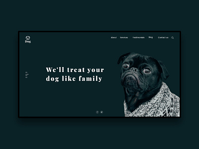 Dog animation banner book branding dog illustration pet ui ux website website concept