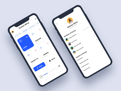Smart Home App animation clean color home ios iphone light profile smarthome ui xd