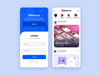 Behance redesign animation app behance brand branding color design interaction ios mobile portfolio product design prototyping ui ux vector