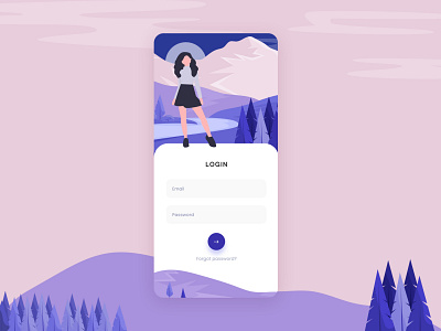 Login flow account animation app branding illustration interaction ios login rigister signup typography ui vector
