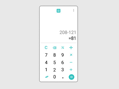 Calculator app design icon ui ux