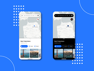 Location Tracker app design ui ux