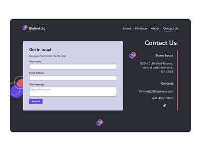 Contact Us DailyUI 028