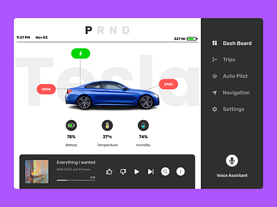 Car interface DailyUI 034