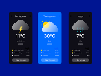 Weather DailyUI 037 design ui ux