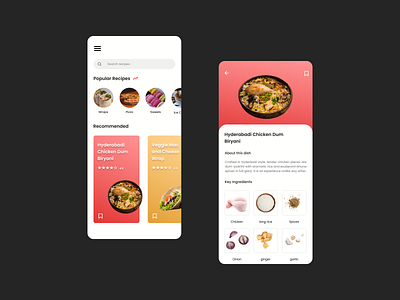 Recipe DailyUI 040 design ui