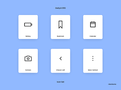 Icon Set DailyUI 055 design icon ui