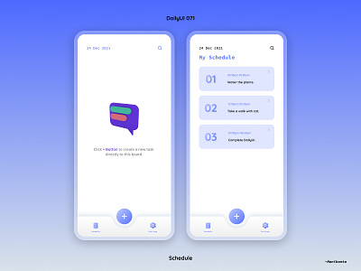Schedule DailyUI 071