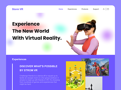Virtual Reality DailyUI 073 design ui