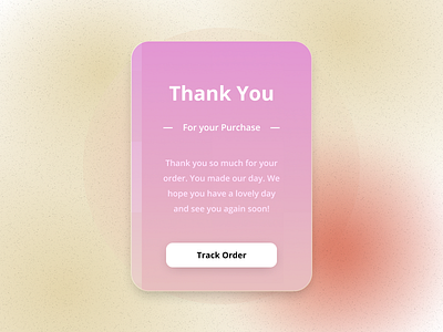 Thank You DailyUI 077