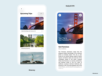 Itinerary DailyUI 079