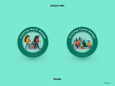 Badge DailyUI 084 design logo ui