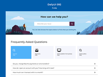 F.A.Q. DailyUI 092
