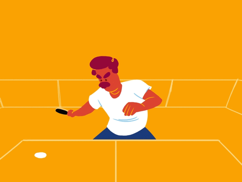 Playing Ping pong for the Olympics 2d animation olympics ping pong sport tv paint