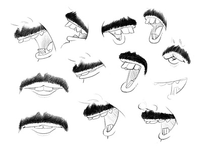 Who's that mouth ? character design design illustration lipsync mouth
