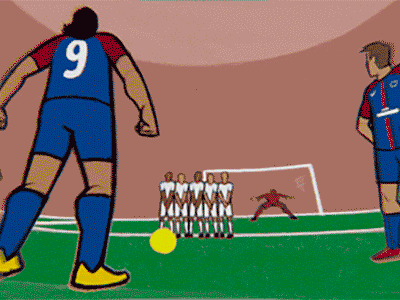 Cavani Goal 2d animation cel animation character animation motion graphics tvpaint