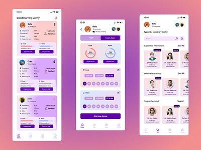 COCO Pet Care App UI Design ui