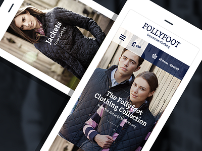 Follyfoot - Mobile Home design eccemedia ecommerce iphone mobile responsive website