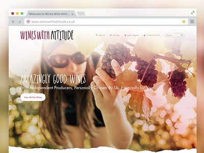 Wines With Attitude - Responsive Design design desktop eccemedia ecommerce responsive website wine