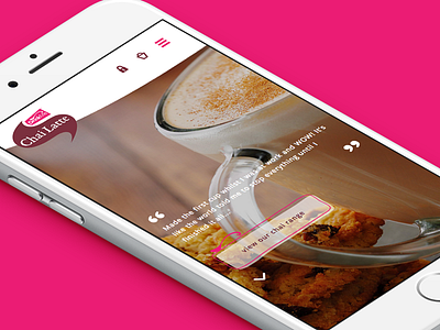 Drink Me Chai - Mobile Home chai design eccemedia mobile responsive tea website