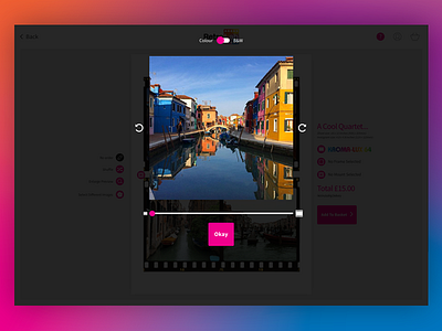 RetroLab - Edit app canvas design edit instagram photo preview print responsive ui ux web