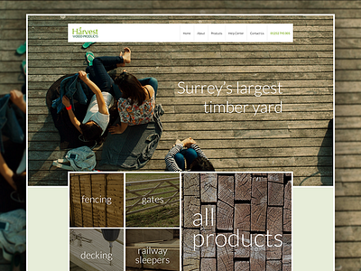 Harvest Woods - Desktop brown cms design eccemedia green responsive timber ui ux website wood wordpress