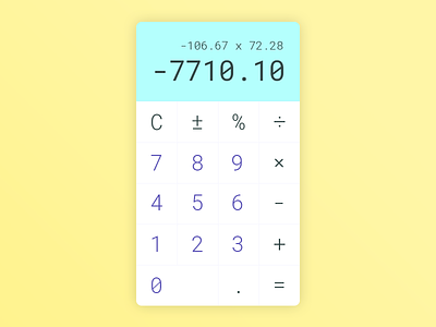 Daily UI #004 - Calculator app calculator daily ui eccemedia form numbers simple ux web
