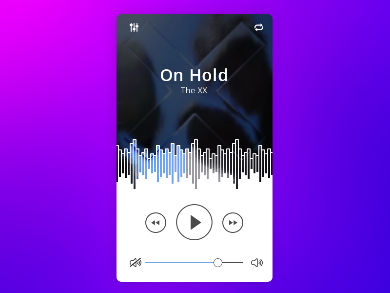 Daily UI #009 - Music Player music player music ux web eccemedia daily ui
