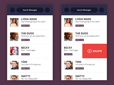 Daily UI #013 - Direct Messaging app chat chat app daily ui direct eccemedia message ui ux web
