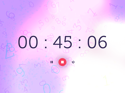 Daily UI #014 - Countdown app blur brush countdown daily ui eccemedia numbers timer ui ux web