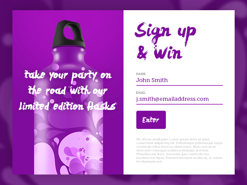 Daily UI #016 - Popup / Overlay app ui daily ui eccemedia web ux overlay pop-up