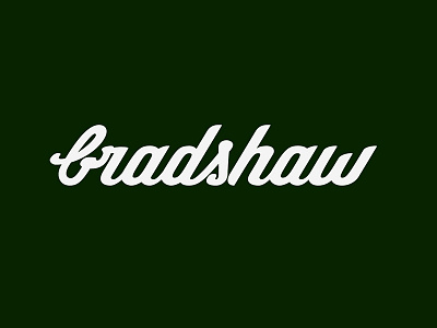 Bradshaw hand lettering lettering logo typography