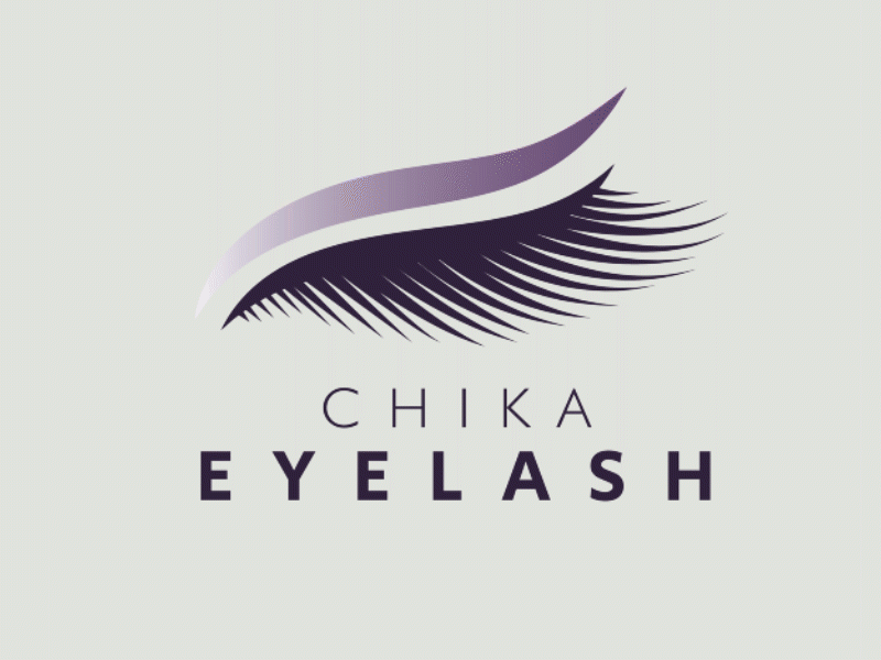 Brand Logo and Banner for Chika Eyelash banner branding design graphic design logo