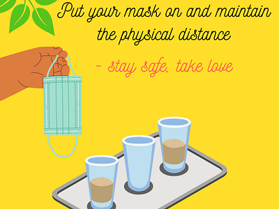 Hygiene and tea - safe distance