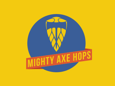 Mighty Axe Hops Logo brand geometry logo logo design negative space