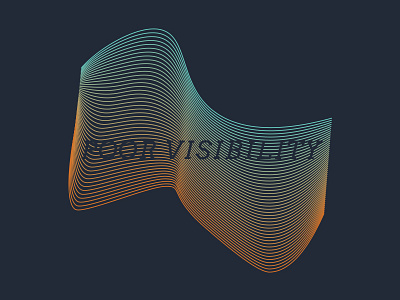 Poor Visibility illustration illustrator linework typography