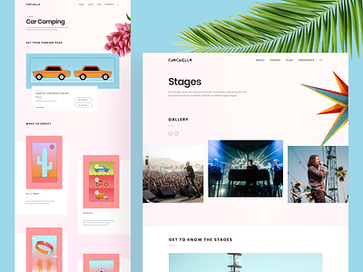 Coachella Website 2019 coachella design event event page festival illustration layout music ui ux web website