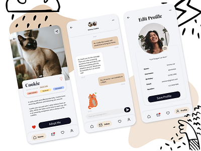 Pet Adoption App | UI Design (Part 2) app design ui ux