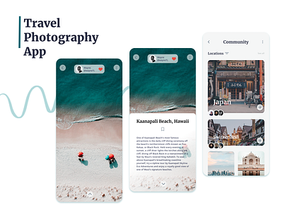 Travel Photography Community App | UI Design (Part 2) app design ui ux