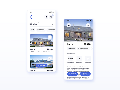 Homly | ready-made house projects | UI concept apartment app architecture branding concept design house logo modern plan project ui ui design ux