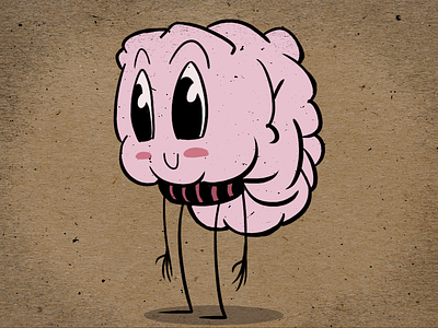 Brain animation brainpuke character design