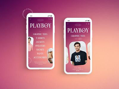 Pacsun X Playboy - Mobile Design Concept 👯‍♀️ branding clothing brand creative design graphic desgin pacsun playboy product design typogaphy ui web web design