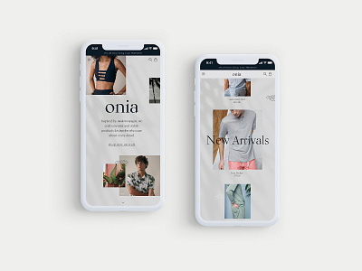Onia - Mobile Website Design Concept 🌴