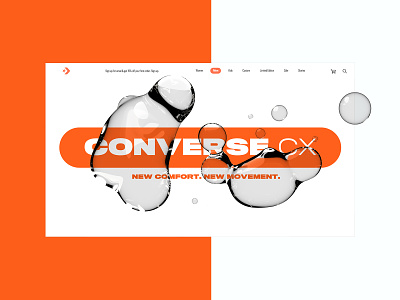 Converse CX - Homepage Website Design Concept 👟 branding creative design graphic design ui web web design